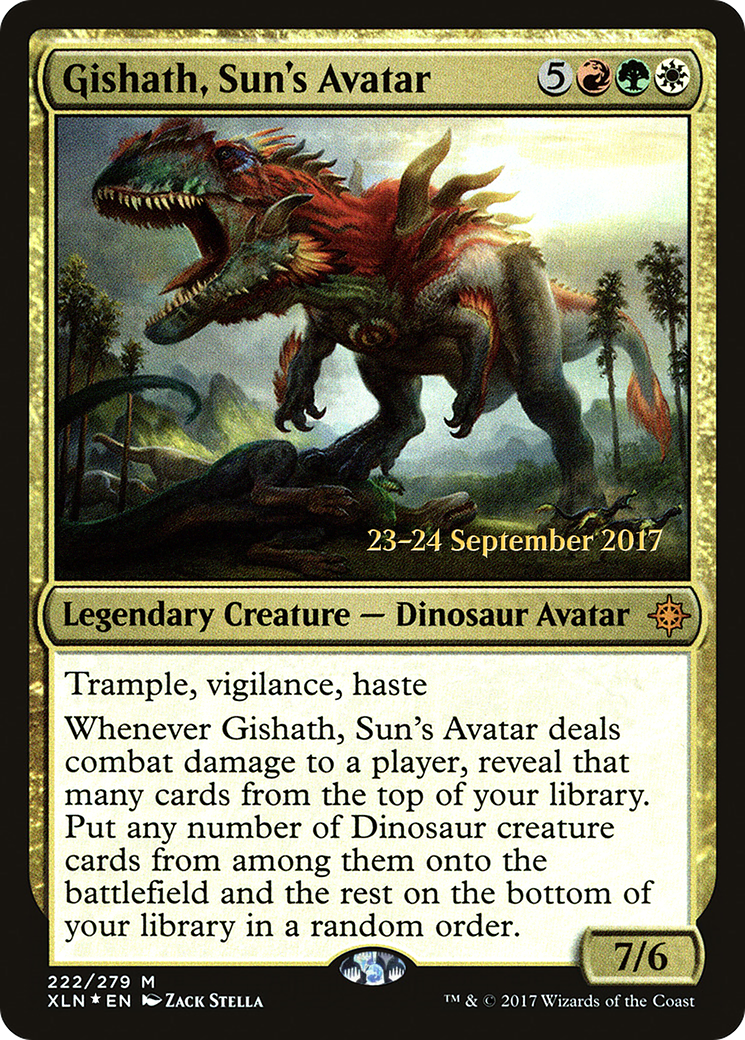 Gishath, Sun's Avatar (XLN) (PRE-222S) - Ixalan Promos Foil