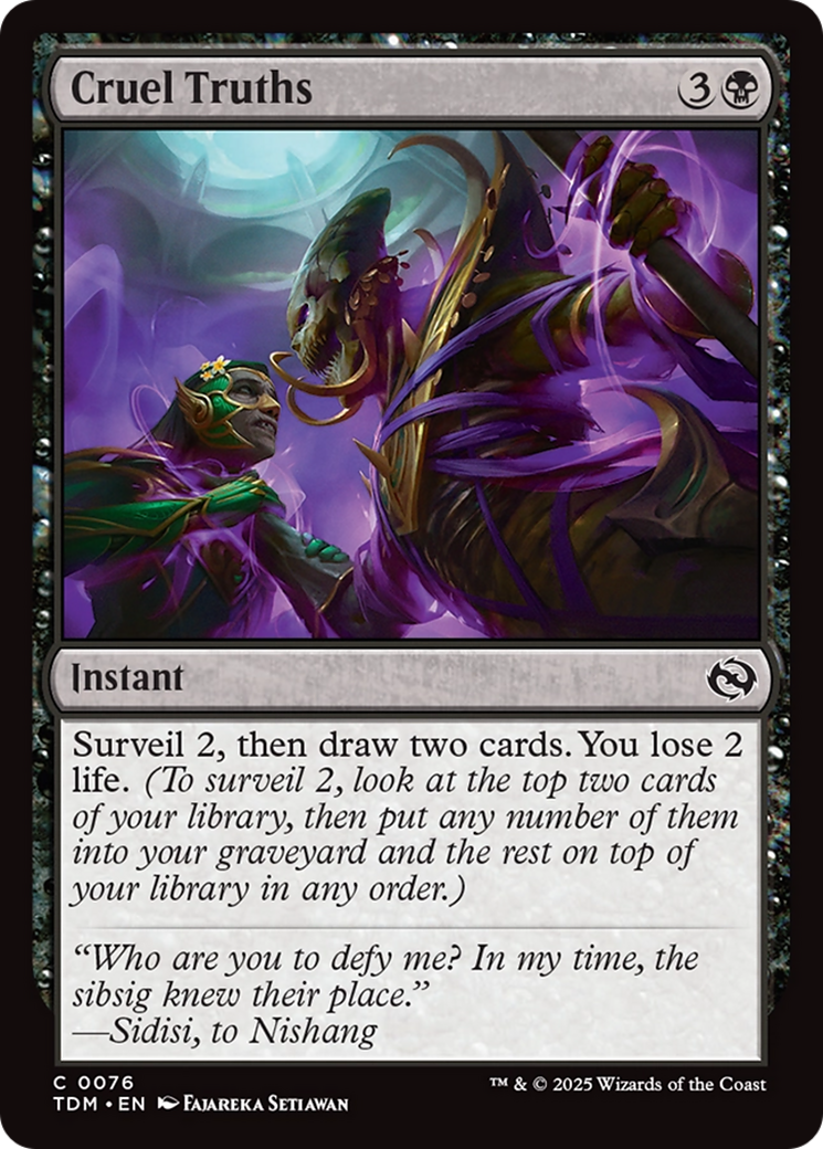Cruel Truths [Tarkir: Dragonstorm] | The CG Realm