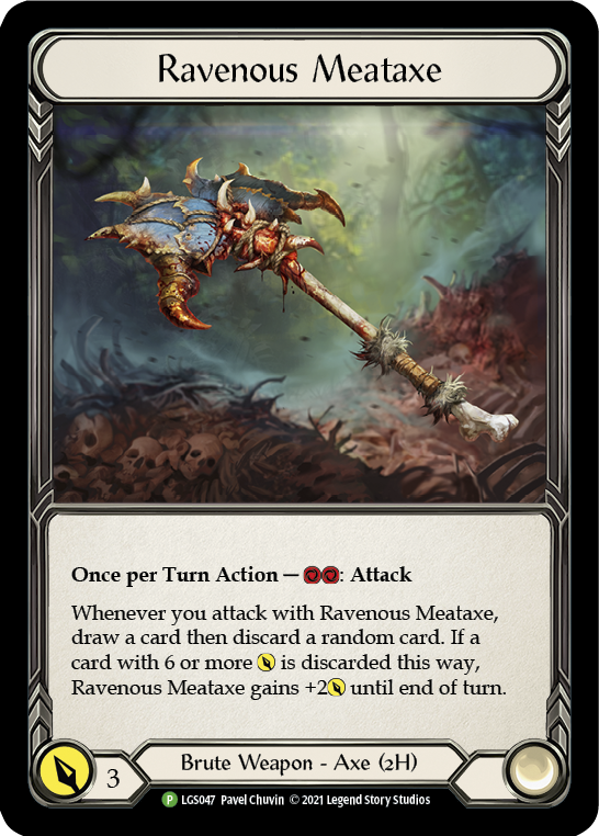 Ravenous Meataxe [LGS047] (Promo)  Cold Foil | The CG Realm