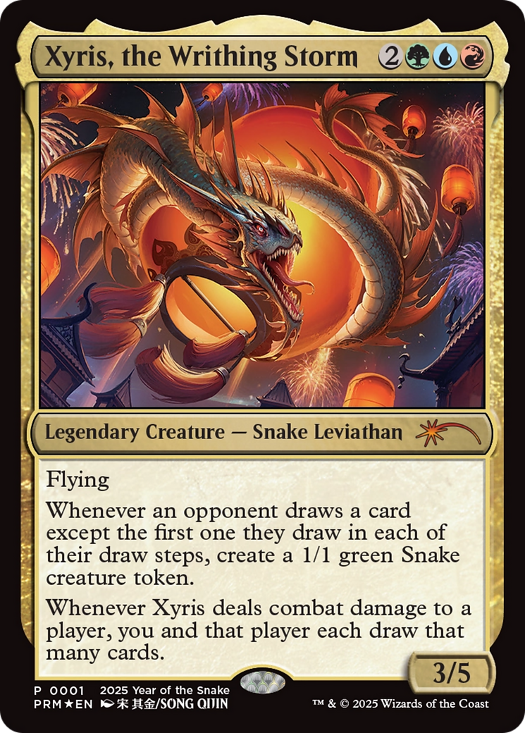 Xyris, the Writhing Storm (Year of the Snake 2025) [Standard Showdown Promos] | The CG Realm