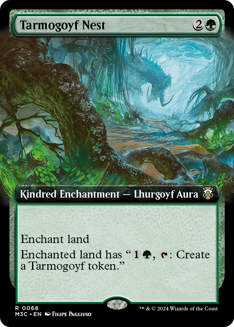Tarmogoyf Nest (Extended Art) (Ripple Foil) [Modern Horizons 3 Commander] | The CG Realm