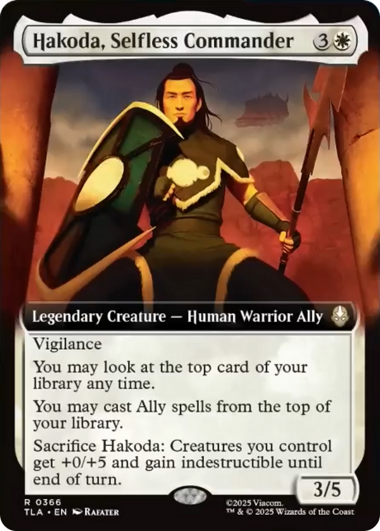 Hakoda, Selfless Commander (Extended Art) [Avatar: The Last Airbender] | The CG Realm