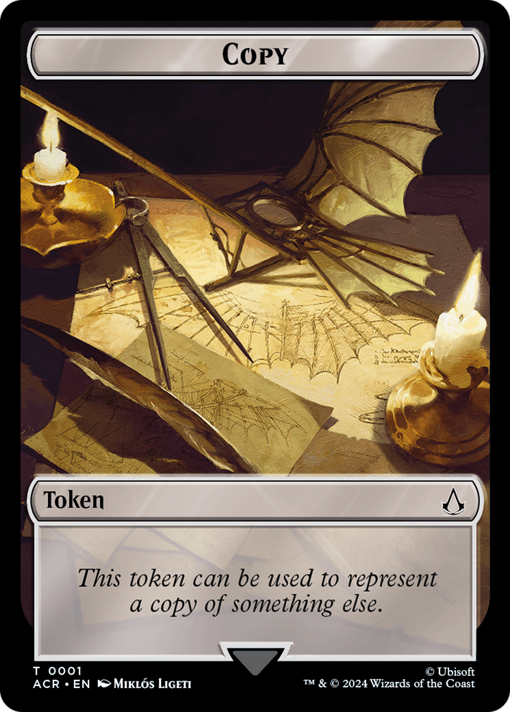 Assassin // Copy Double-Sided Token (ACR-4 // 1) - Assassin's Creed Tokens Foil