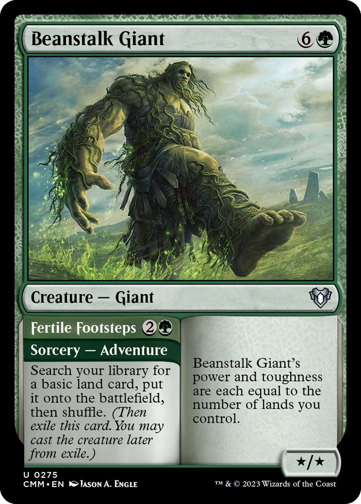Beanstalk Giant // Fertile Footsteps [Commander Masters] | The CG Realm