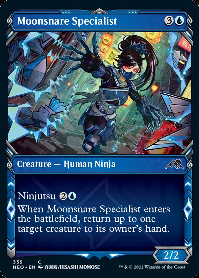 Moonsnare Specialist (Showcase Ninja) [Kamigawa: Neon Dynasty] | The CG Realm