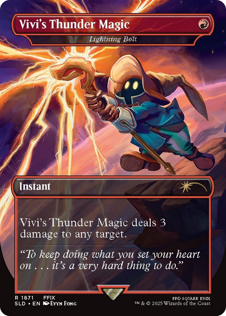 Vivi's Thunder Magic - Lightning Bolt [Secret Lair Drop Series] | The CG Realm