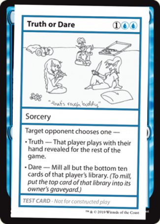 Truth or Dare (2021 Edition) [Mystery Booster Playtest Cards] | The CG Realm