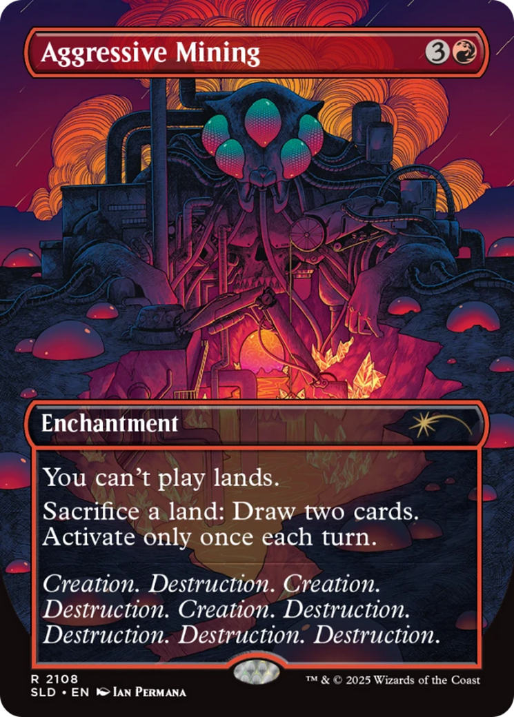 Aggressive Mining (Galaxy Foil) [Secret Lair Drop Series] | The CG Realm