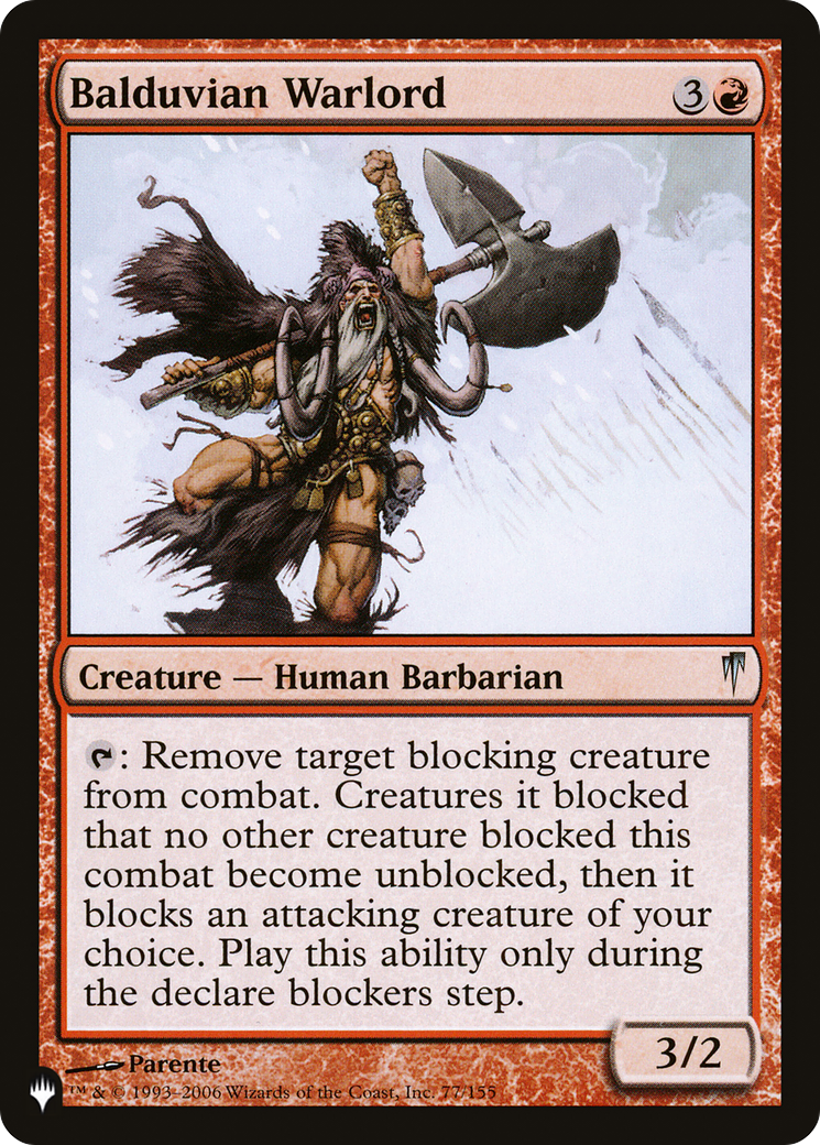 Balduvian Warlord [The List] | The CG Realm