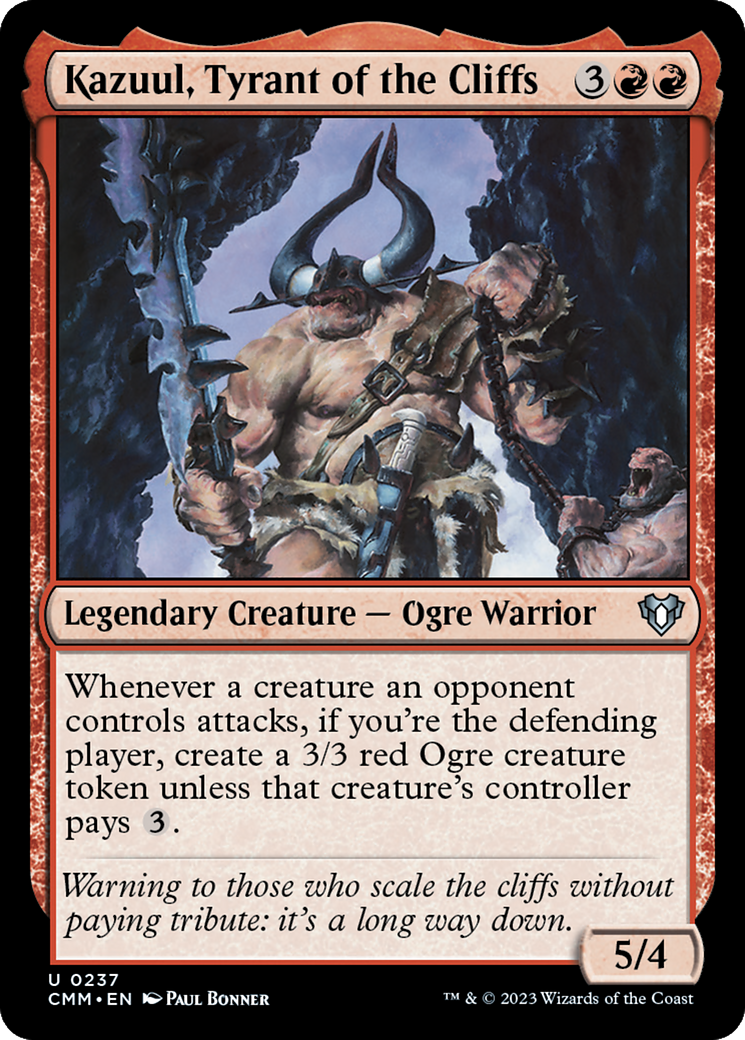 Kazuul, Tyrant of the Cliffs [Commander Masters] | The CG Realm