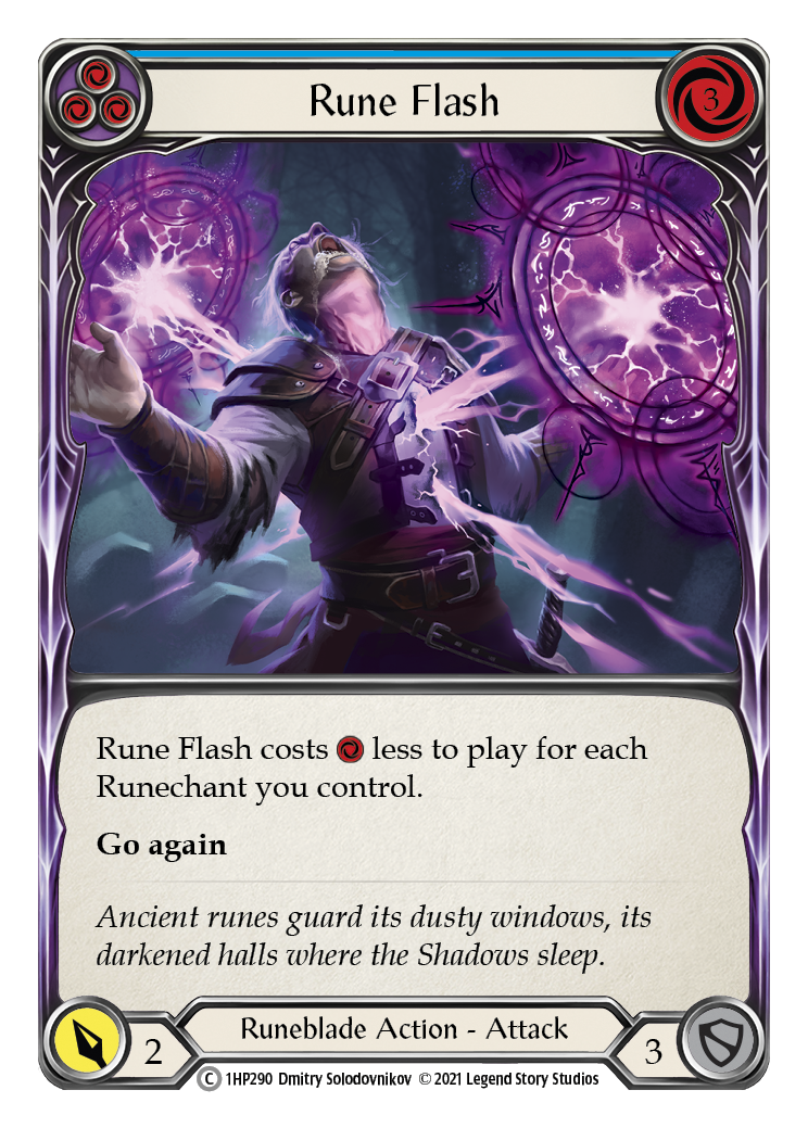 Rune Flash (Blue) [1HP290] (History Pack 1) | The CG Realm