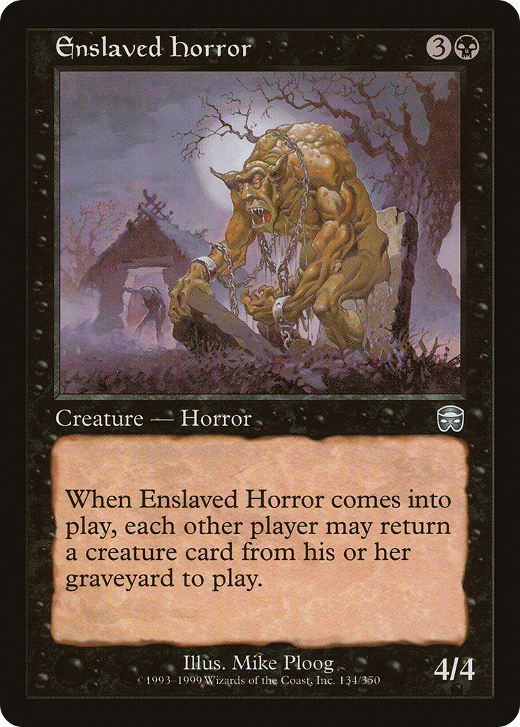Enslaved Horror (MMQ-134) - Mercadian Masques