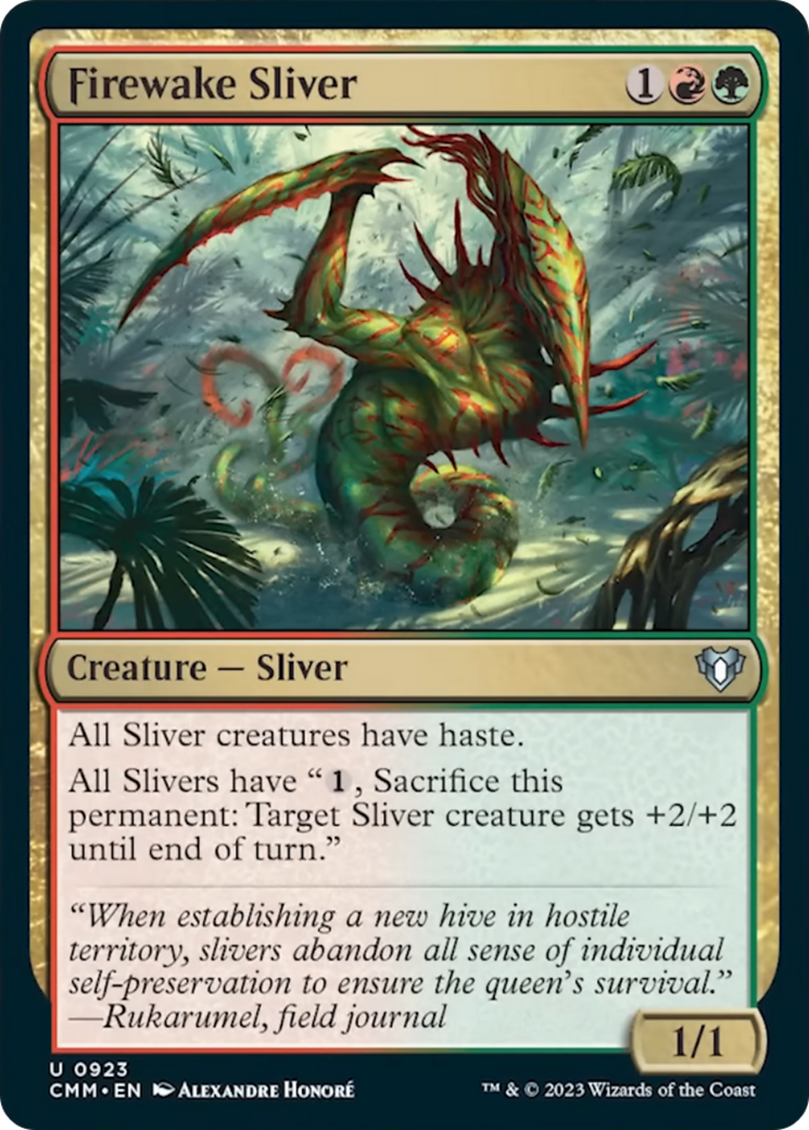Firewake Sliver [Commander Masters] | The CG Realm