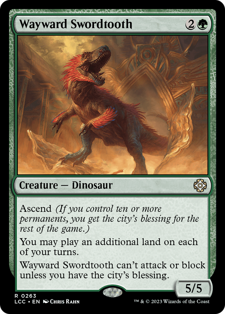 Wayward Swordtooth [The Lost Caverns of Ixalan Commander] | The CG Realm