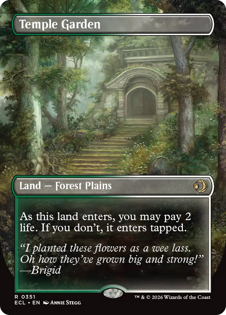 Temple Garden (Borderless) [Lorwyn Eclipsed] | The CG Realm