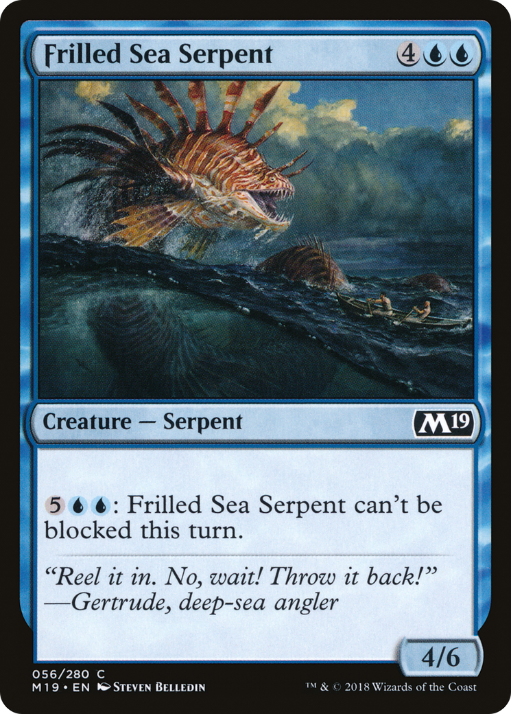 Frilled Sea Serpent (M19-056) - Core Set 2019