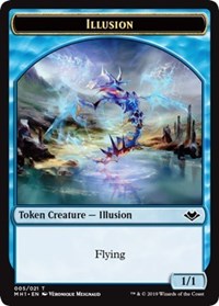 Illusion // Emblem - Serra the Benevolent Double-Sided Token (MH1-5 // 20) - Modern Horizons