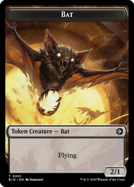 Bat // Plot Double-Sided Token (BIG-1 // 20) - Outlaws of Thunder Junction: The Big Score