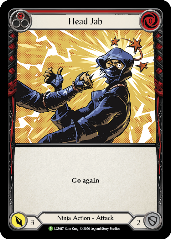 Head Jab (Red) [LGS017] (Promo)  Rainbow Foil | The CG Realm