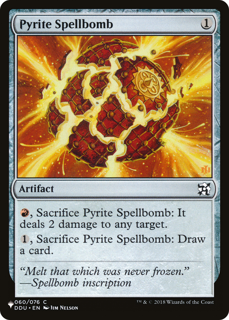 Pyrite Spellbomb [The List] | The CG Realm