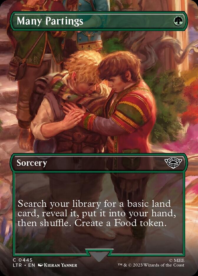 Many Partings (Borderless Alternate Art) [The Lord of the Rings: Tales of Middle-Earth] | The CG Realm