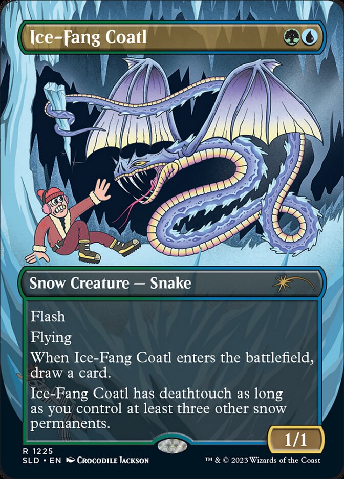 Ice-Fang Coatl (Borderless) [Secret Lair Drop Series] | The CG Realm