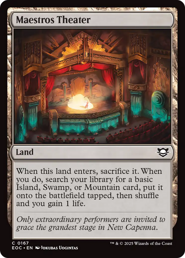 Maestros Theater [Edge of Eternities Commander] | The CG Realm