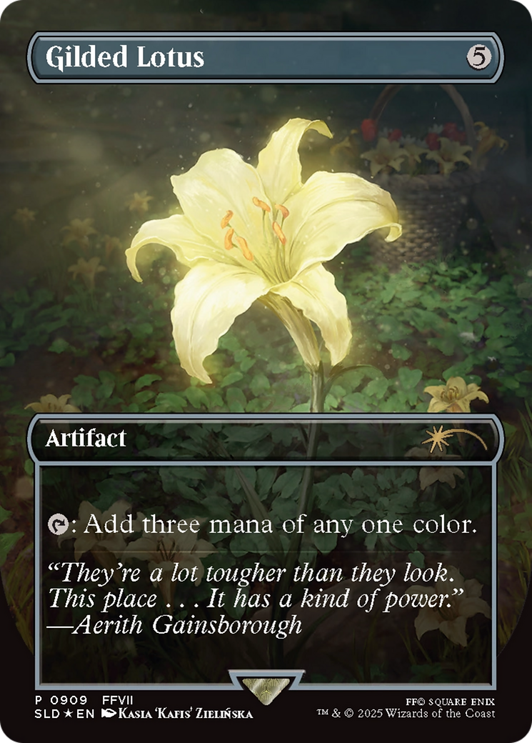 Gilded Lotus (Rainbow Foil) (909) (SLD-909) - Secret Lair Drop Series Foil