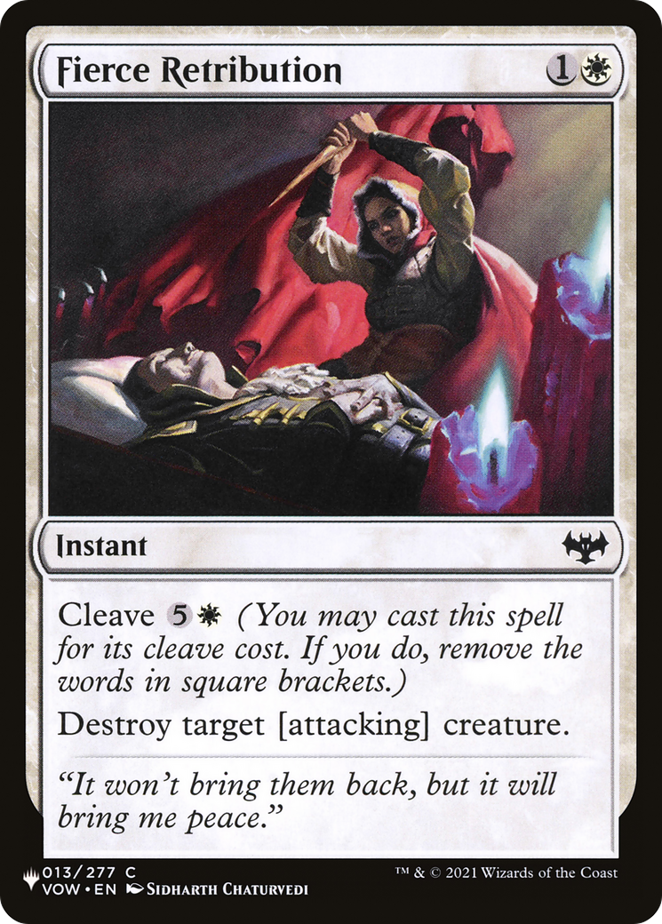 Fierce Retribution [The List] | The CG Realm