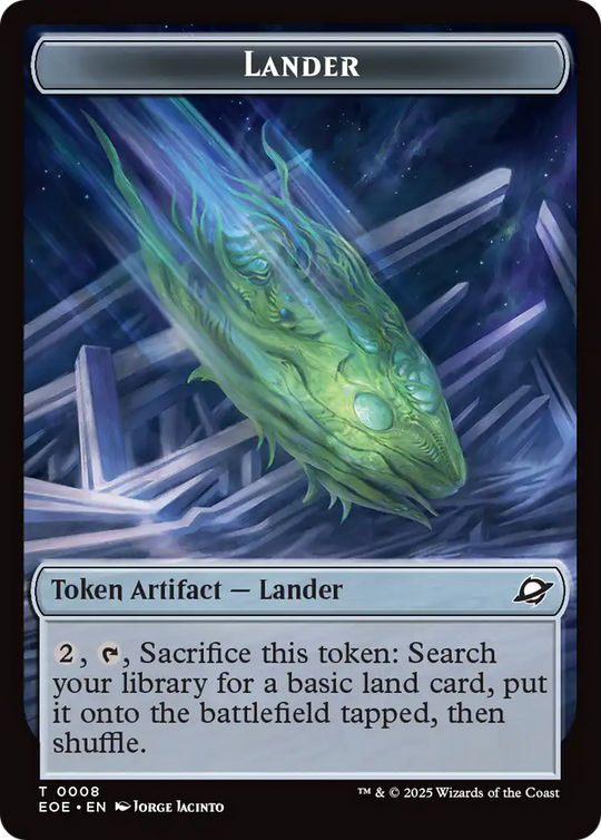 Robot // Lander (0008) Double-Sided Token (EOE-10 // 8) - Edge of Eternities