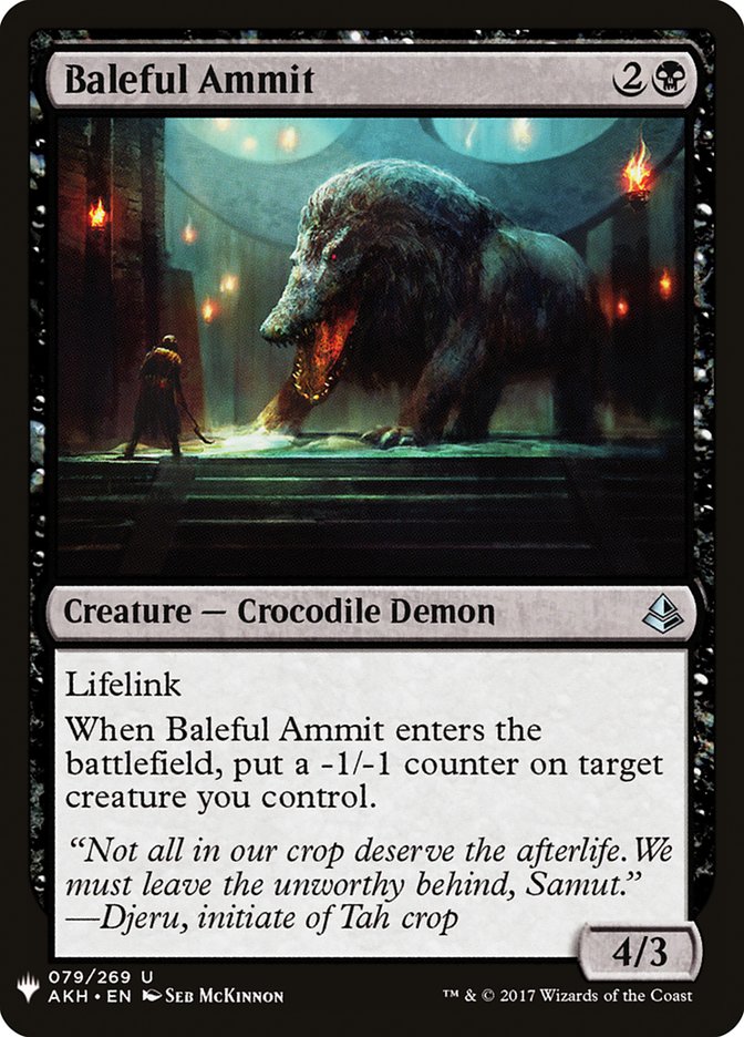 Baleful Ammit [Mystery Booster] | The CG Realm