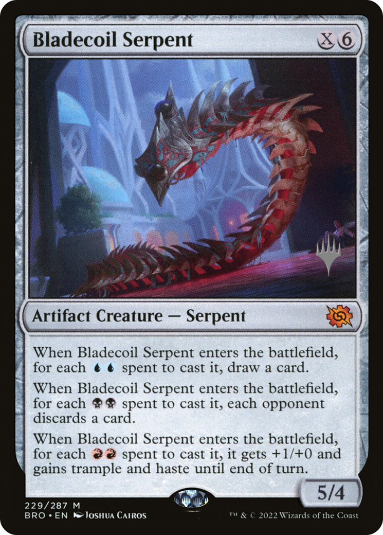 Bladecoil Serpent (PPBRO-229) - The Brothers' War Promos