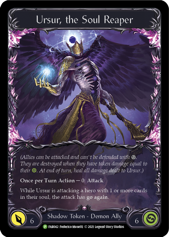 Ursur, the Soul Reaper [FAB042] (Promo)  Rainbow Foil | The CG Realm