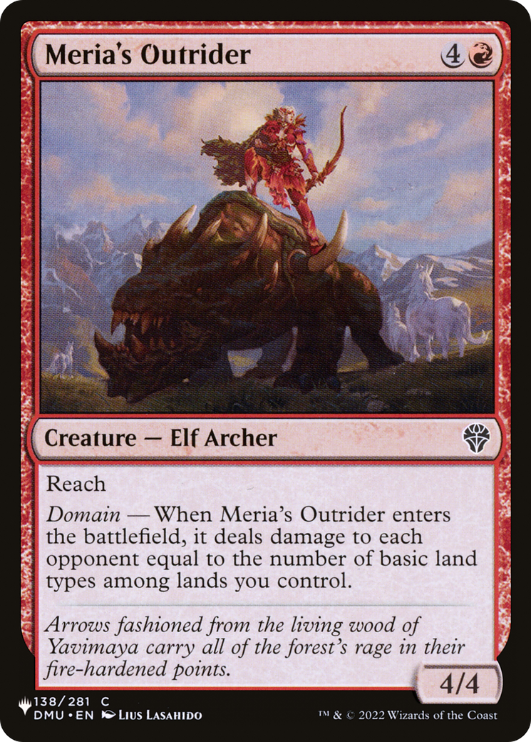 Meria's Outrider [The List] | The CG Realm