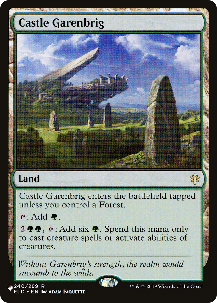 Castle Garenbrig (LIST-240/269) - The List