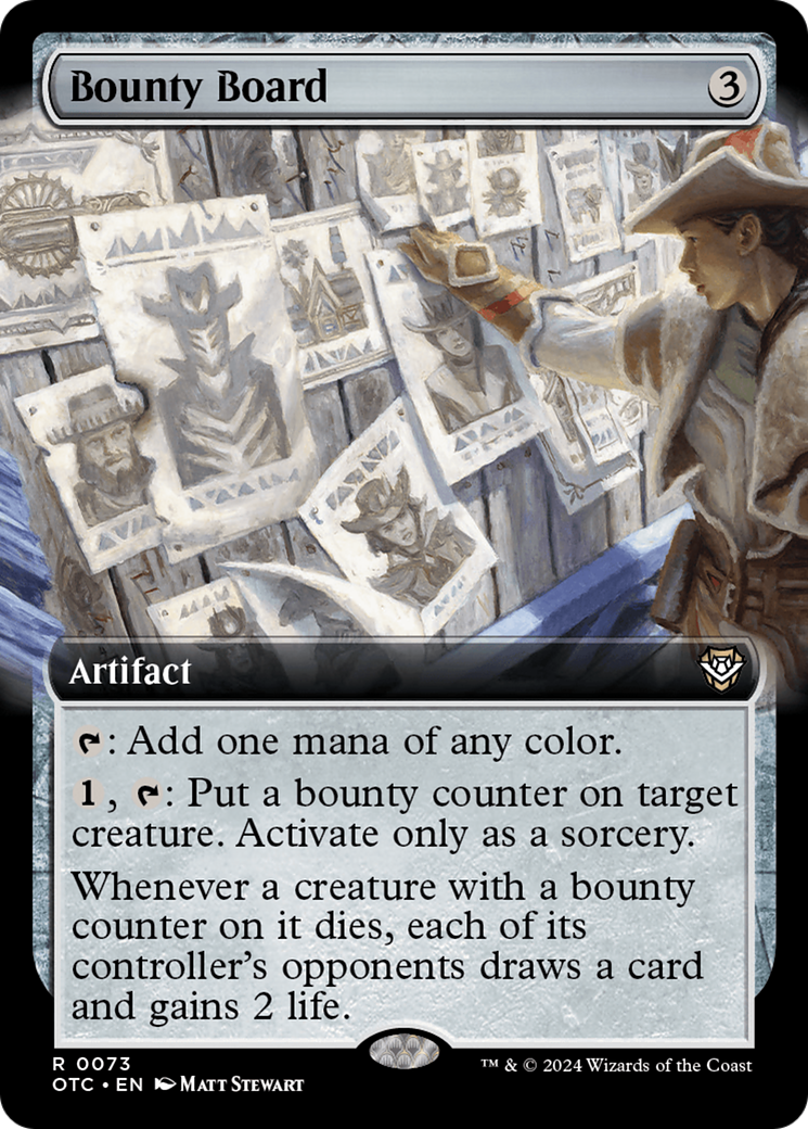 Bounty Board (Extended Art) [Outlaws of Thunder Junction Commander] | The CG Realm