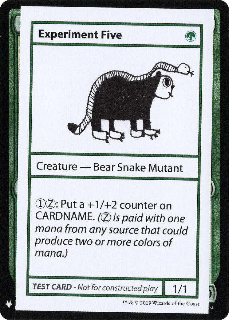 Experiment Five (CMB1-) - Mystery Booster Playtest Cards 2019