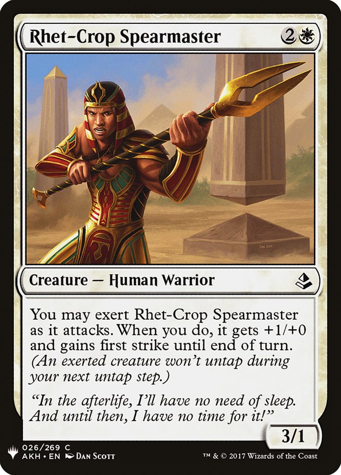 Rhet-Crop Spearmaster [Mystery Booster] | The CG Realm