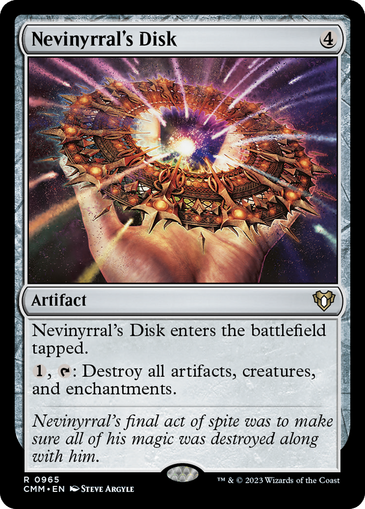 Nevinyrral's Disk [Commander Masters] | The CG Realm