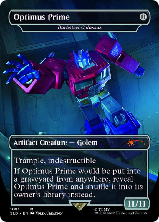 Optimus Prime - Darksteel Colossus (SLD-1081) - Secret Lair Drop (Borderless)