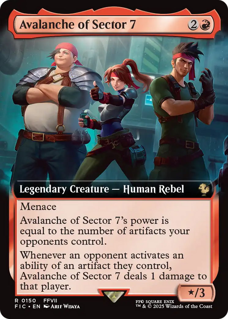 Avalanche of Sector 7 (Extended Art) [FINAL FANTASY Commander] | The CG Realm