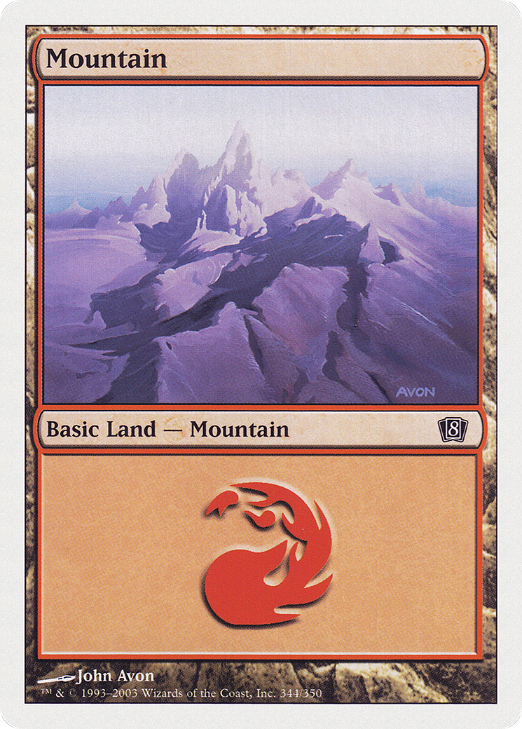 Mountain (344) (8ED-344) - 8th Edition