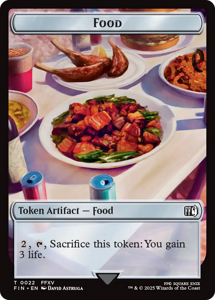 Hero (0004) // Food Double-Sided Token (FIN-4 // 22) - FINAL FANTASY