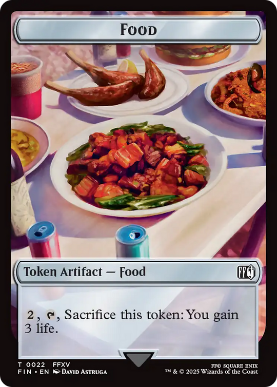Hero (0002) // Food Double-Sided Token (FIN-2 // 22) - FINAL FANTASY