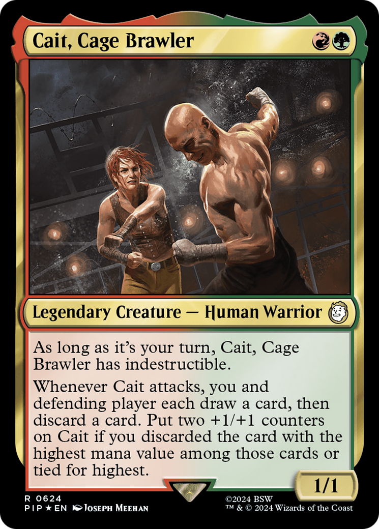 Cait, Cage Brawler (Surge Foil) [Fallout] | The CG Realm