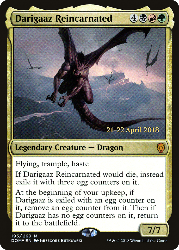 Darigaaz Reincarnated (PRE-193S) - Dominaria Promos Foil