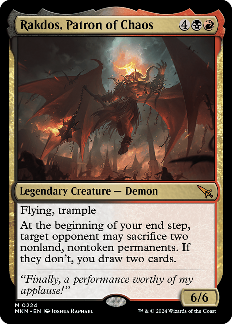 Rakdos, Patron of Chaos [Murders at Karlov Manor] | The CG Realm