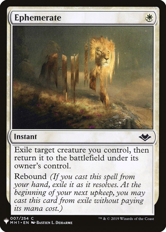 Ephemerate [Mystery Booster] | The CG Realm
