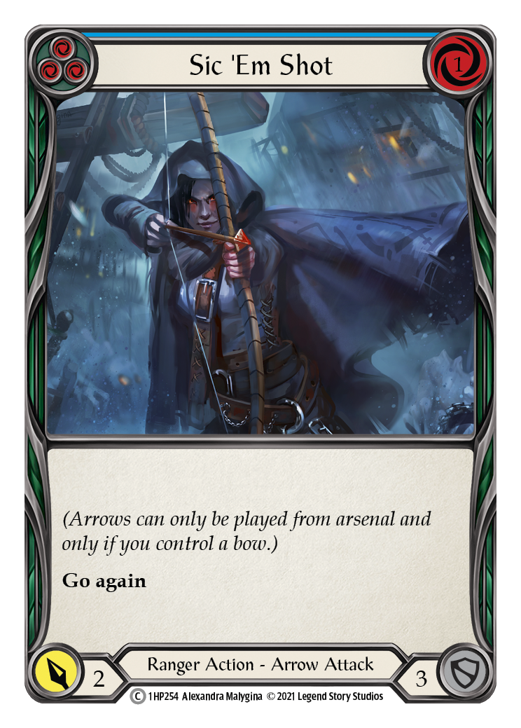 Sic 'Em Shot (Blue) [1HP254] (History Pack 1) | The CG Realm