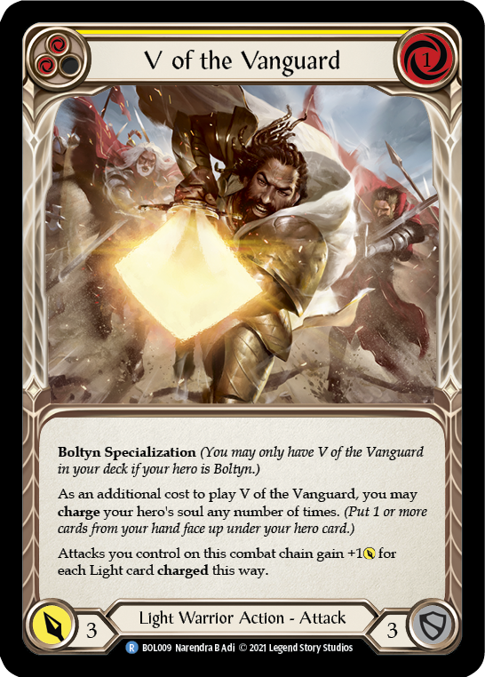 V of the Vanguard [BOL009] (Monarch Boltyn Blitz Deck) | The CG Realm